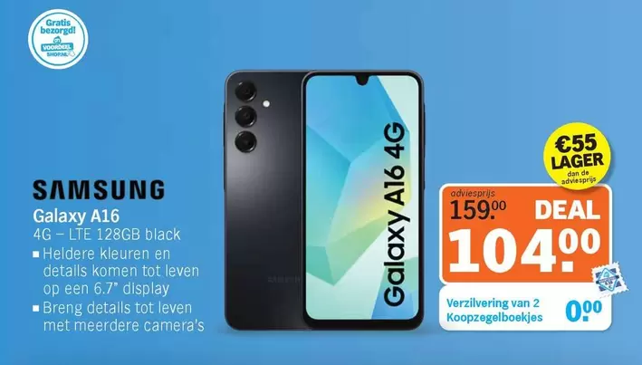 Samsung - Galaxy A16 4G - LTE 128GB black
