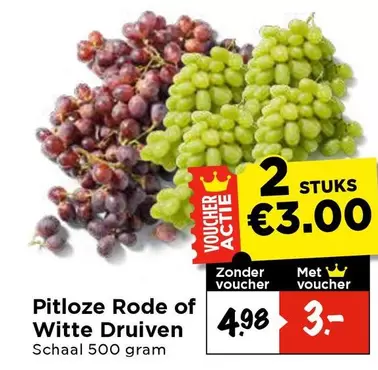 Pitloze Rode of Witte Druiven