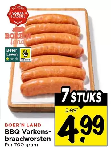 BBQ Varkensbraadworsten