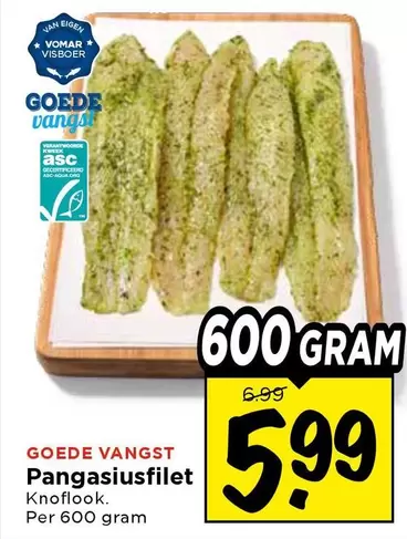 Pangasiusfilet Knoflook
