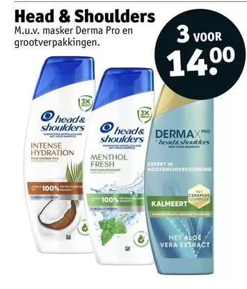 head & Shoulders - masker Derma Pro en grootverpakkingen