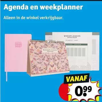 De - Agenda en weekplanner