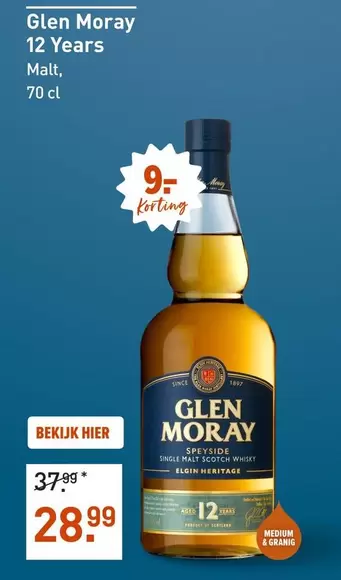 Medium - Glen Moray 12 Years Malt