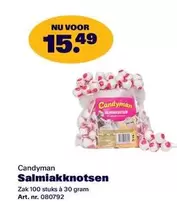 Salmiakknotsen Zak 100 stuks à 30 gram