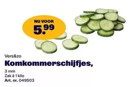 MM - Komkommerschijfjes
