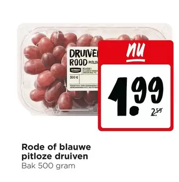 Jumbo - Rode of blauwe pitloze druiven