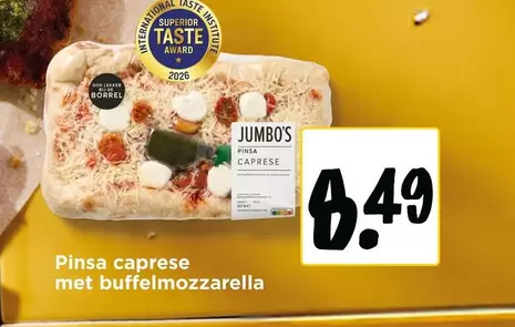 Jumbo - Pinsa caprese met buffelmozzarella
