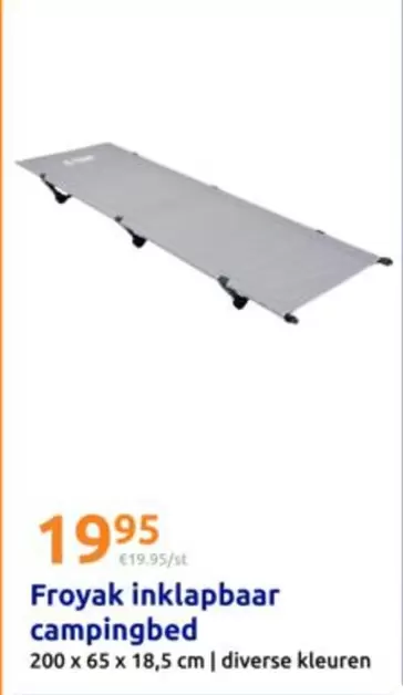 Inklapbaar Campingbed