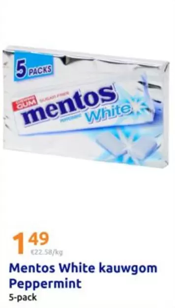 Mentos - White kauwgom Peppermint