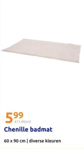 Chenille badmat