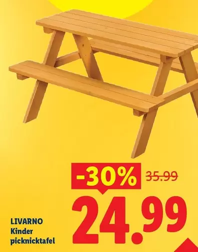 Kinder -  picknicktafel