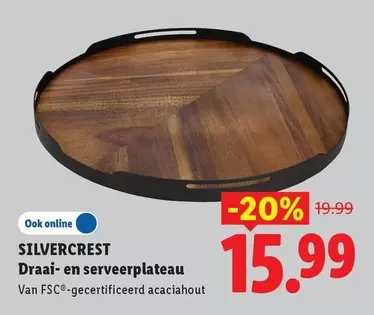 Draai- en serveerplateau