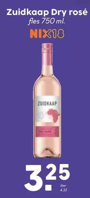 Dry rosé fles 750 ml