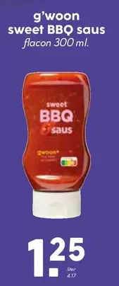 sweet BBQ saus flacon 300 ml