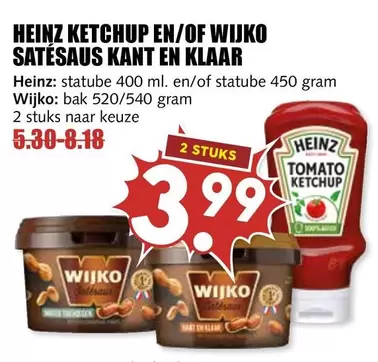 Heinz - HEINZ KETCHUP EN/OF WIJKO SATÉSÁUS KANT EN KLAAR