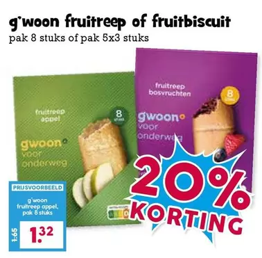 g'woon fruitreep of fruitbiscuit