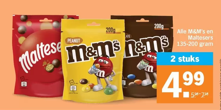 M&M's -  en Maltesers