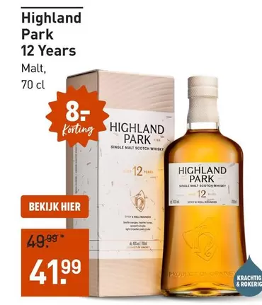 Park - Highland  12 Years Malt Scotch Whisky