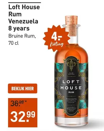 House - Rum Venezuela 8 years Bruine Rum