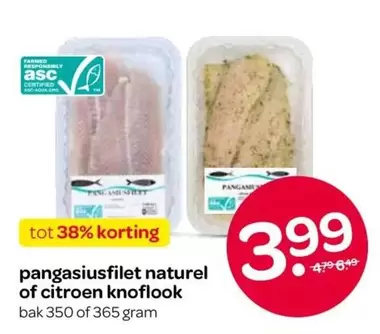 Citroen - Pangasiusfilet Naturel Of  Knoflook