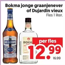 Label - Bokma jonge graanjenever or Dujardin vieux
