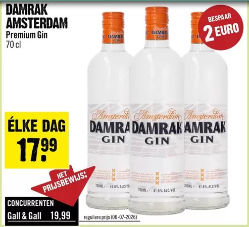 Euro - Damrak Amsterdam Premium Gin