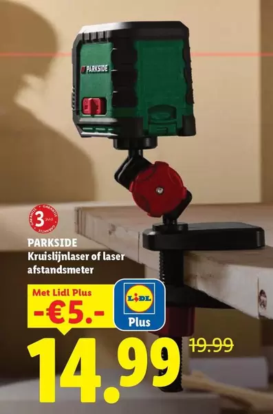 Kruislijnlaser van afstandsmeter