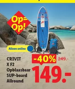 CRIVIT X F2 Opblaasbaar SUP-board Allround
