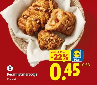 Pecannotenbroodje