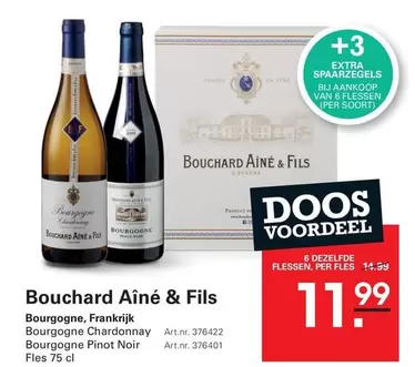 extra - Bourgogne, Frankrijk Bourgogne Chardonnay Art.nr. 376422 Bourgogne Pinot Noir Fles 75 cl Art.nr. 376401