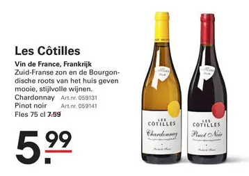 De - Les C iles Chardonnay, Pinot noir