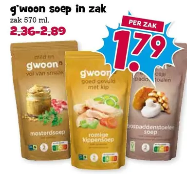 G'woon soep in zak