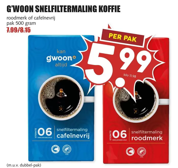 SNELFILTERMALING KOFFIE