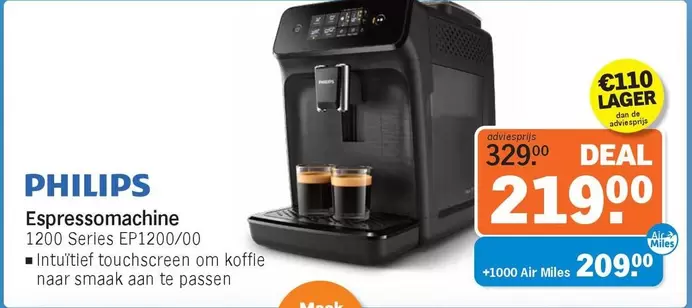 Philips - Espressomachine 1200 Series EP1200/00