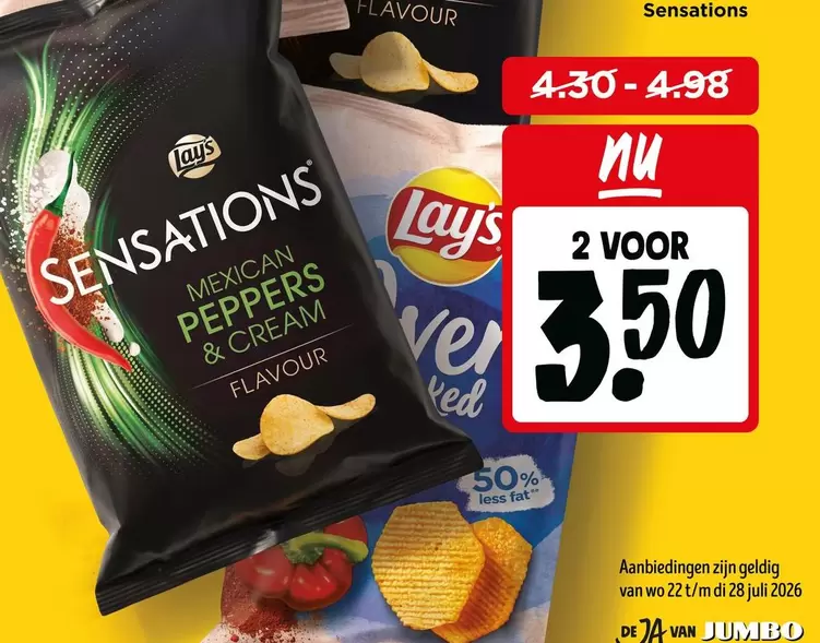 Lay's - Sensations Mexican Peppers & Cream Flavour