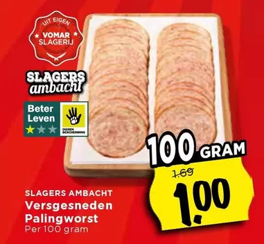 Versgesneden Palingworst