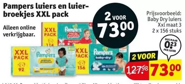 Pampers -  luiers en luierbroekjes XXL pack