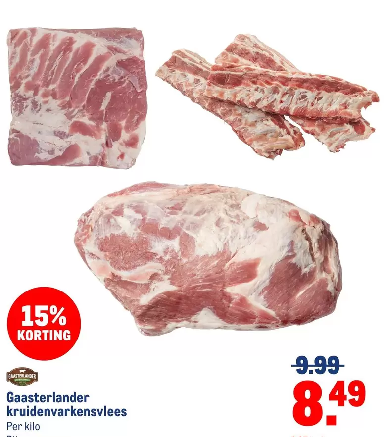 Gaasterlander kruiden varkensvlees