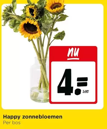 Happy -  zonnebloemen