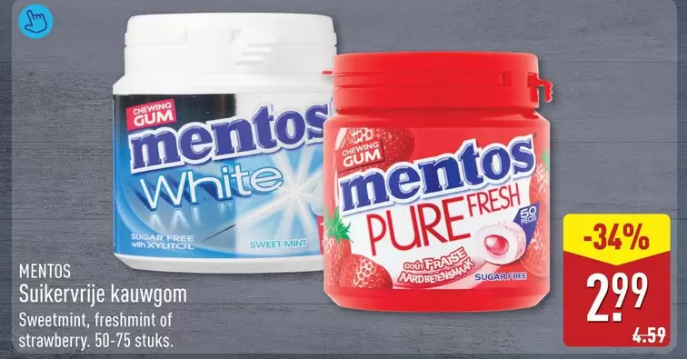 Mentos - Suikervrije kauwgom