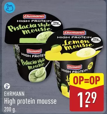 High protein mousse