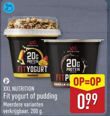 Fit yogurt of pudding