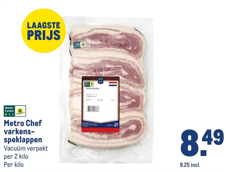 Chef - varkens-speklappen