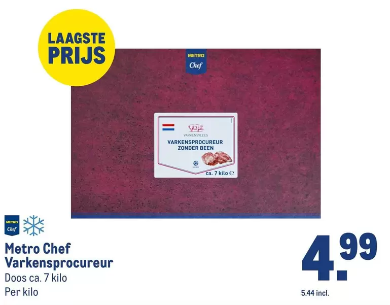 Chef - Varkensprocureur zonder been
