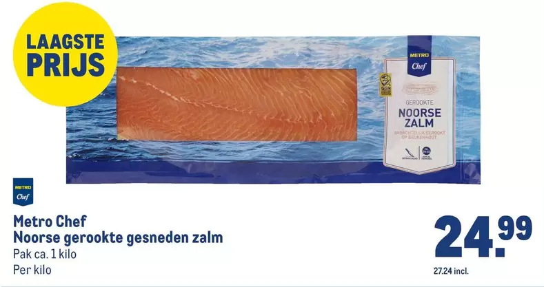 Chef - Noorse gerookte gesneden zalm