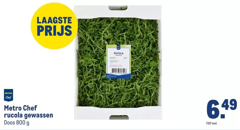 Chef - Rucola Gewassen