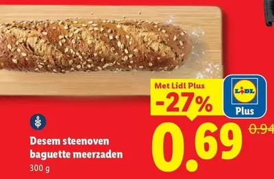 Desem steenoven baguette meerzaden