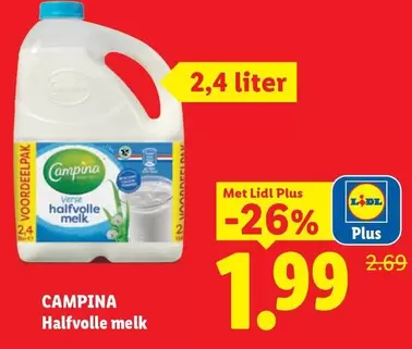 Halfvolle melk