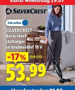 Accu-steel-stofzuiger en kruimeldief 18 V
