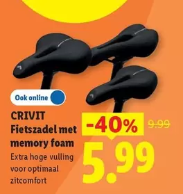 Memory - Fietszadel met memory foam